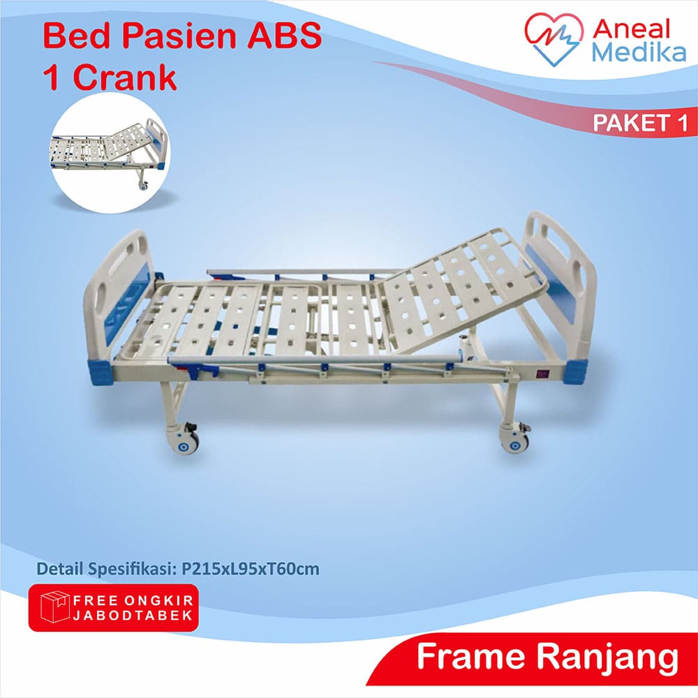 2 Bed 1 Crank a ranjang pasien abs 1 engkol