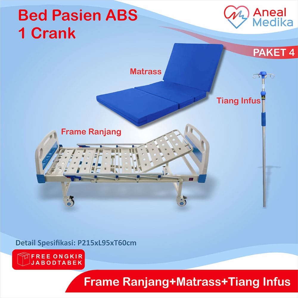 2 Bed 1 Crank d ranjang pasien abs 1 engkol