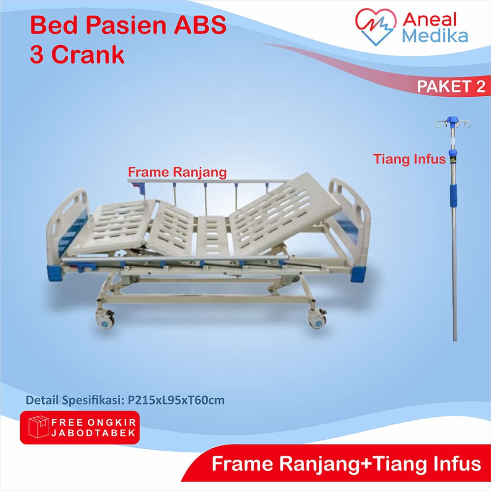 4 Bed 3 Crank b ranjang pasien abs 3 engkol