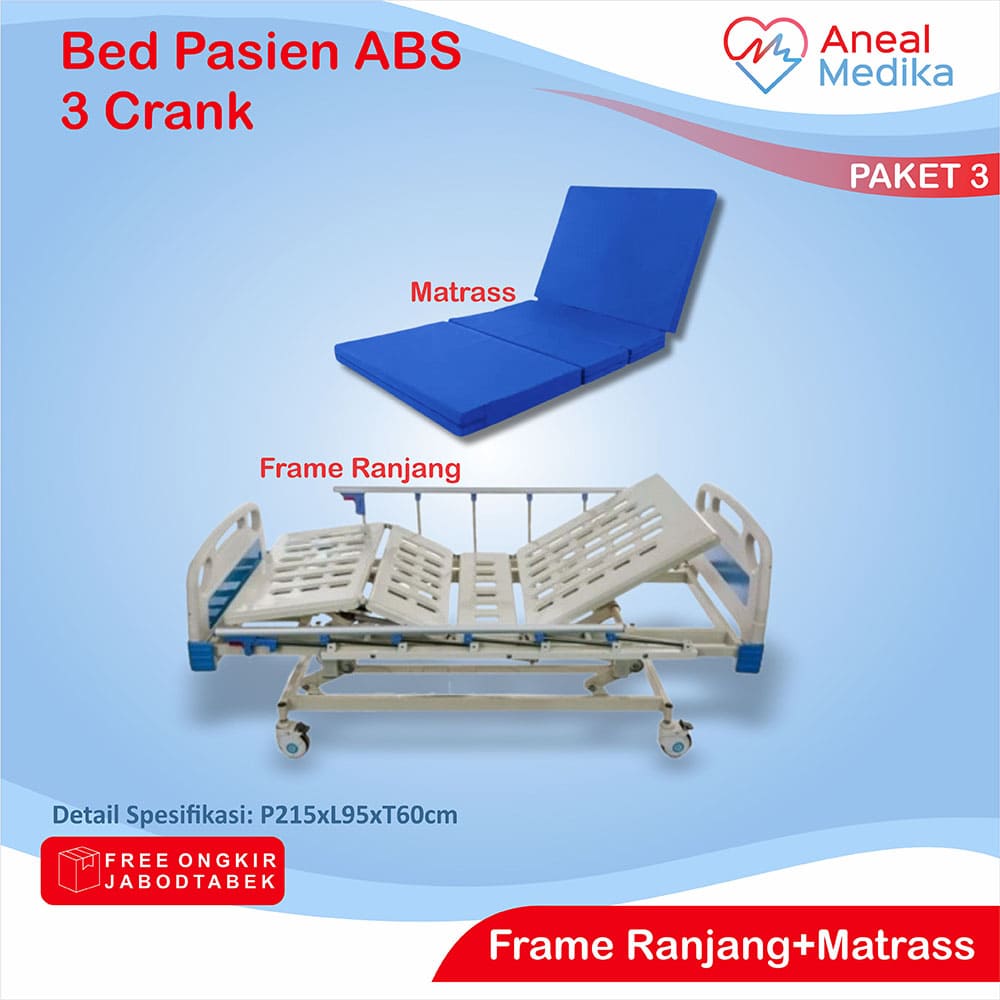 4 Bed 3 Crank c ranjang pasien abs 3 engkol