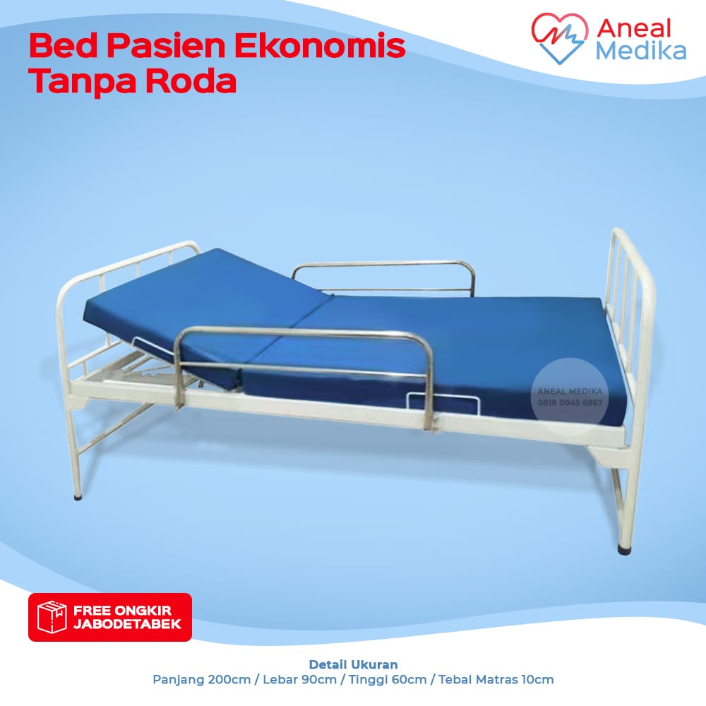 bed pasien ekonomis tanpa roda