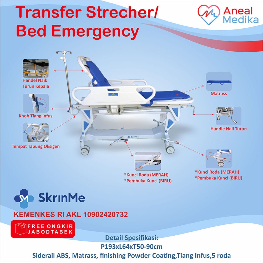 brankar transfer emergency/ stretcher emergency