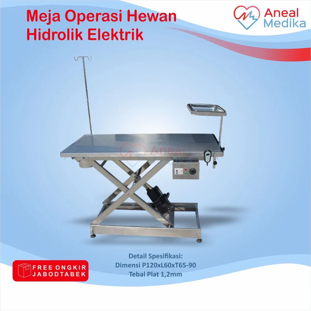 meja operasi hewan elektrik